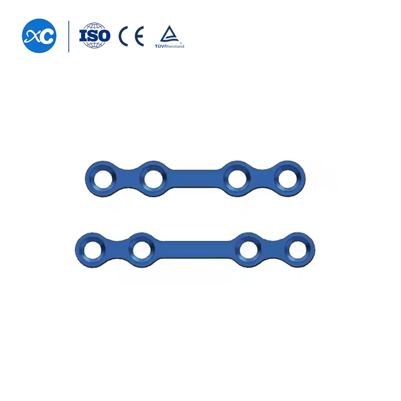 2.0 Челюстно-лицевая мини-фиксирующая прямая мостовидная пластина